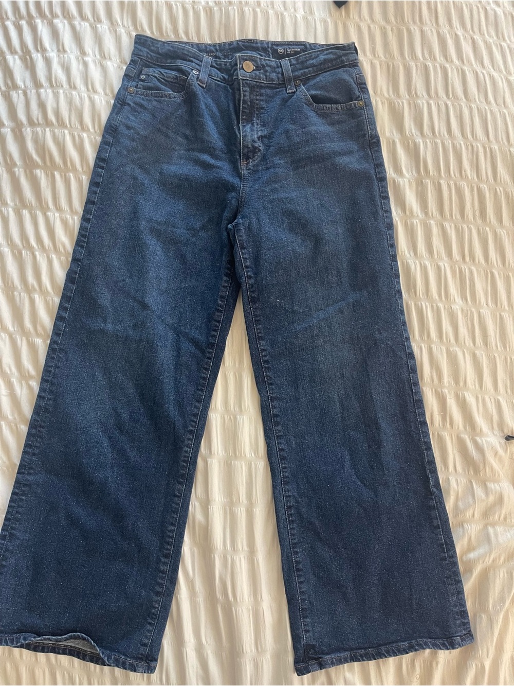 AG Adriano Goldschmied Saige Wide Leg Crop High Rise Jeans Size 28